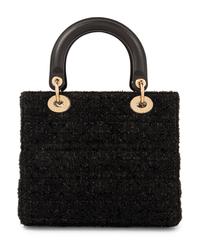Christian Dior Black Tweed Small Lady Dior Bag, 2012