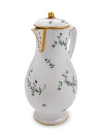 A French Porcelain Chocolate Pot — BORDEAUX, EARLY 19TH CENTURY