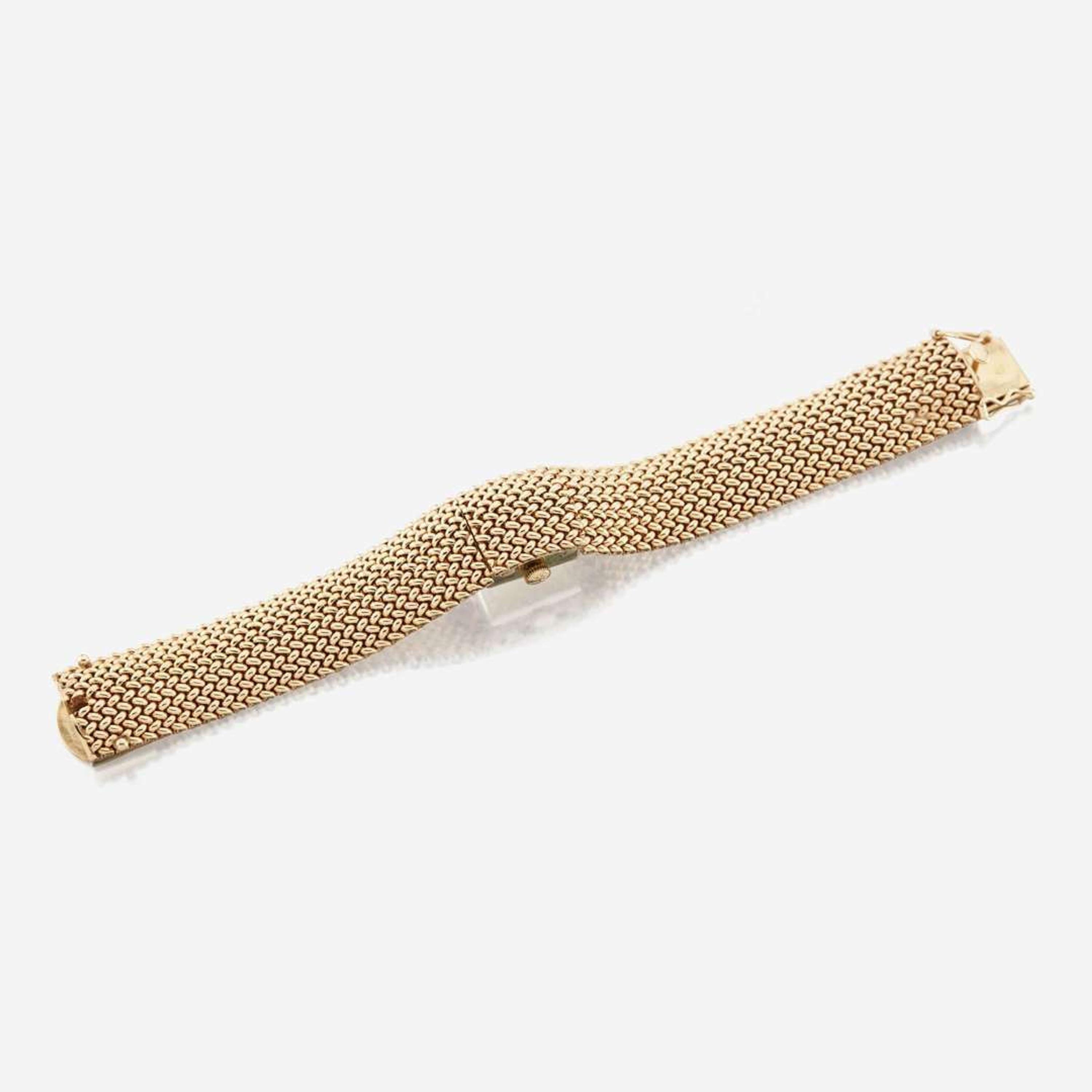 A gold bracelet watch, Hamilton