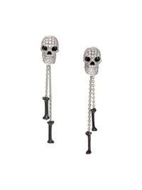 THEO FENNELL, DIAMOND SKULL EARRINGS