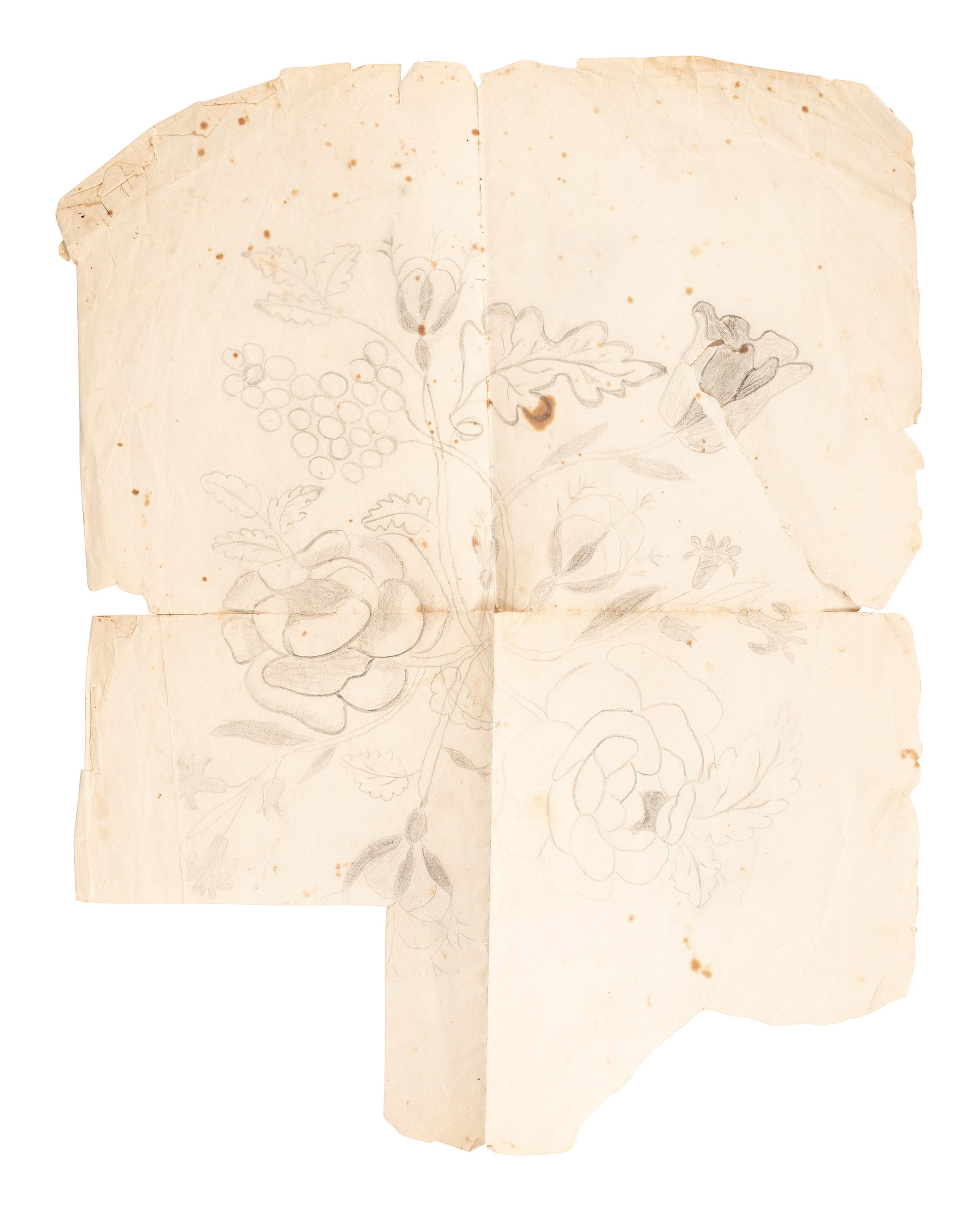 A Yellow Decoupage and Painted Schoolgirl's Box