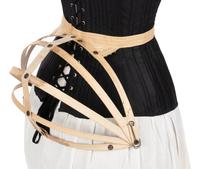 Collection of Seven Bustles and One Skirt Supporter, 1870-80s
