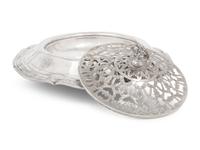 An American Silver Centerpiece Bowl and Associated Flower Frog