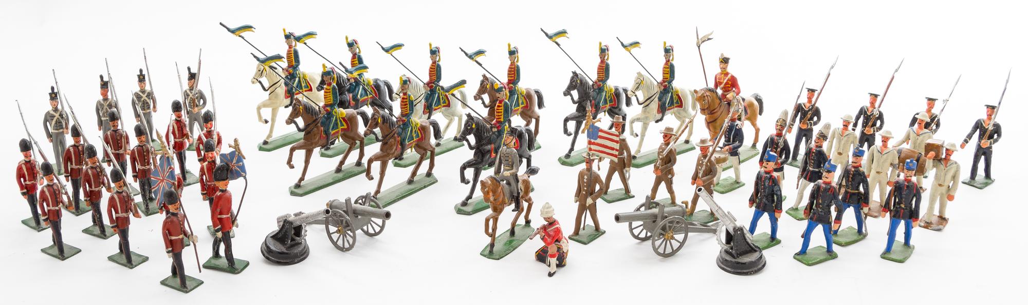 A Collection of Painted Military Figures Height of average 2 1/2 inches. — 20TH CENTURY