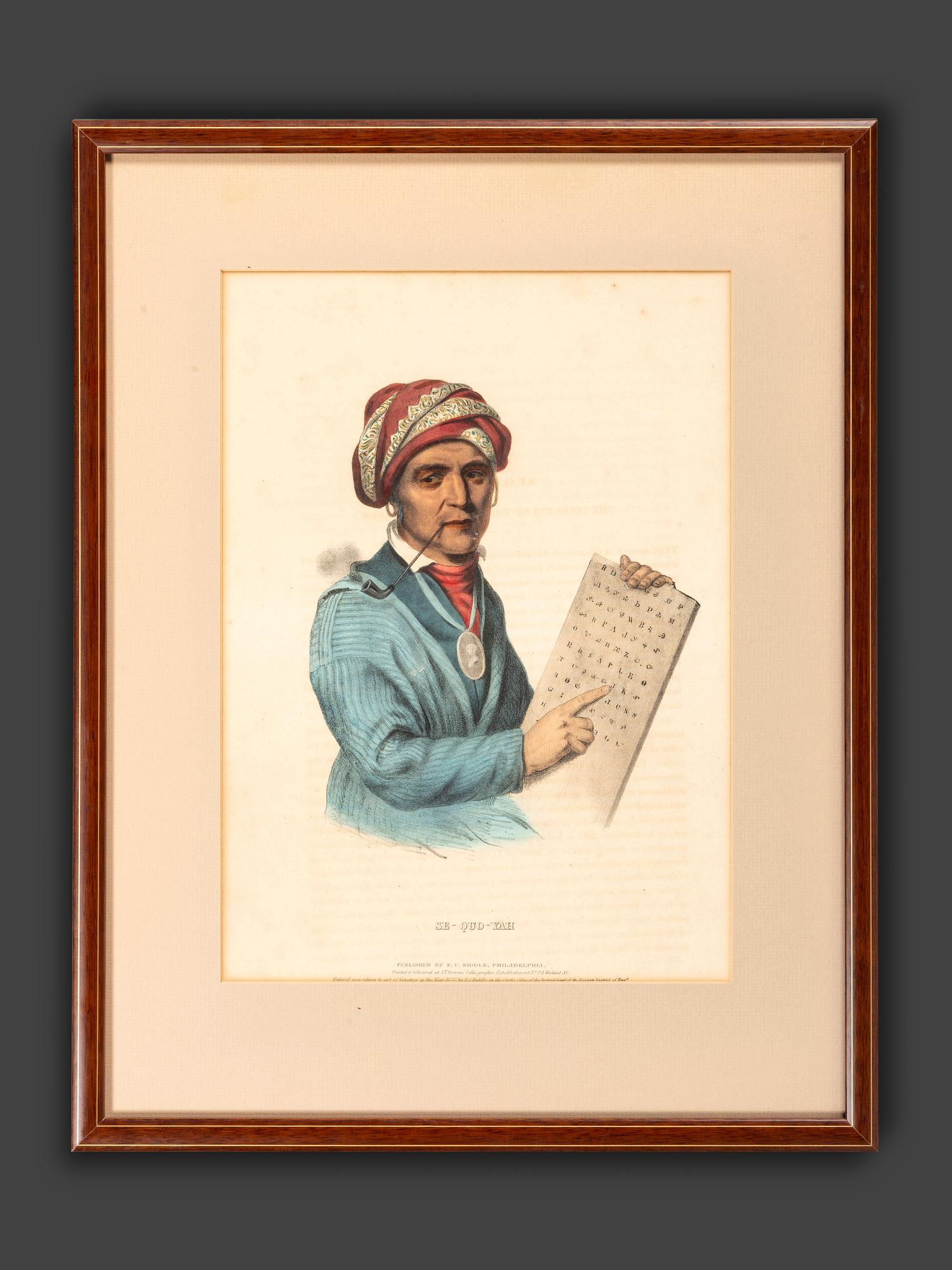 Six Hand-Colored Lithographs by McKenney and Hall
