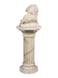 An Alabaster Bust of a Girl Reading