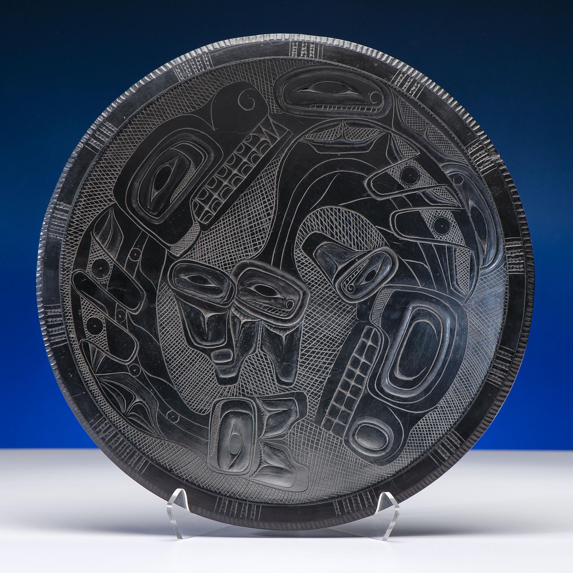 Haida Carved Argillite Platter