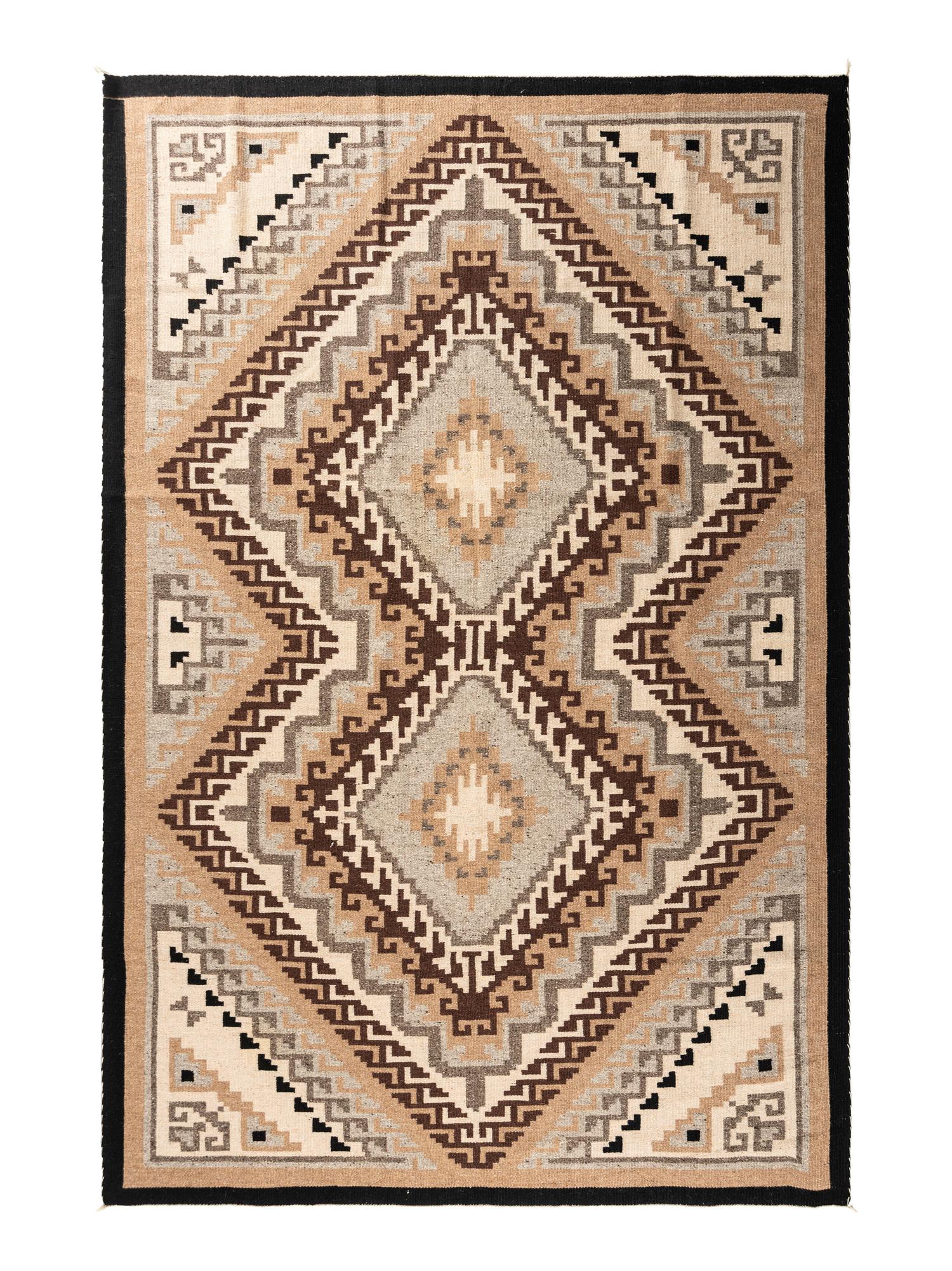 Navajo Two Grey Hills Roomsize Weaving / Rug