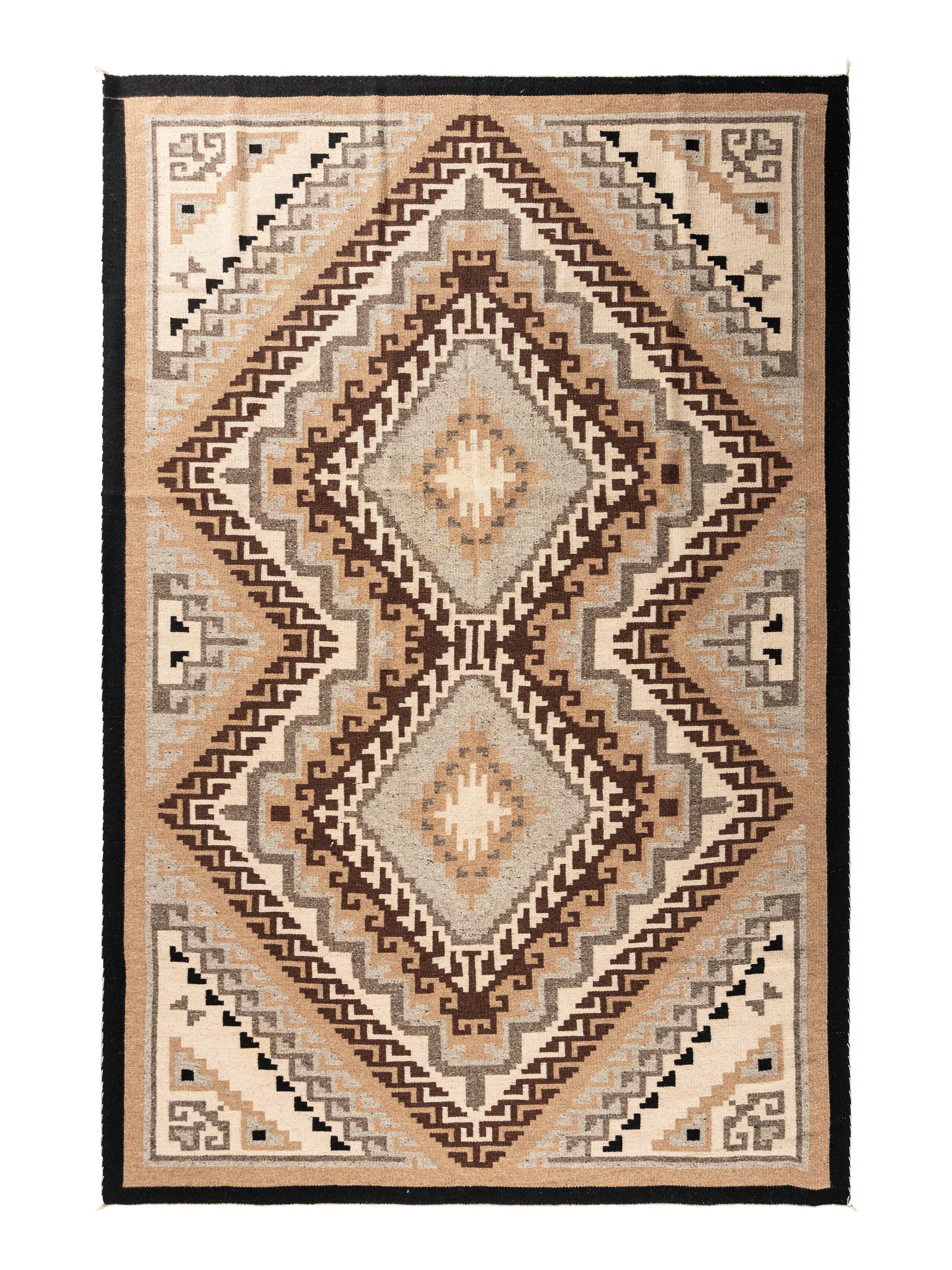 Navajo Two Grey Hills Roomsize Weaving / Rug