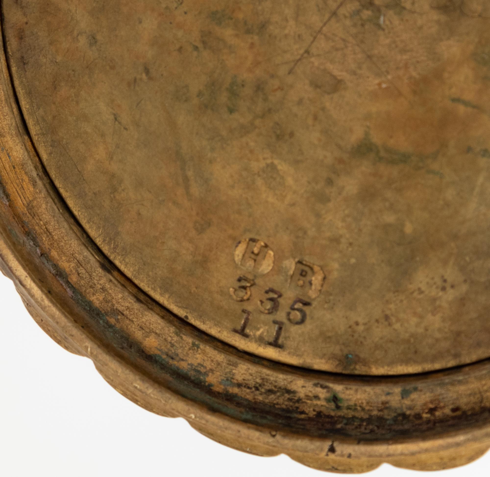 A Pair of Grand Tour Bronze and Copper Handled Cups