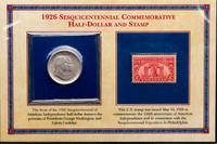 A Group of Four Commemorative 50c Coin and Stamp Sets