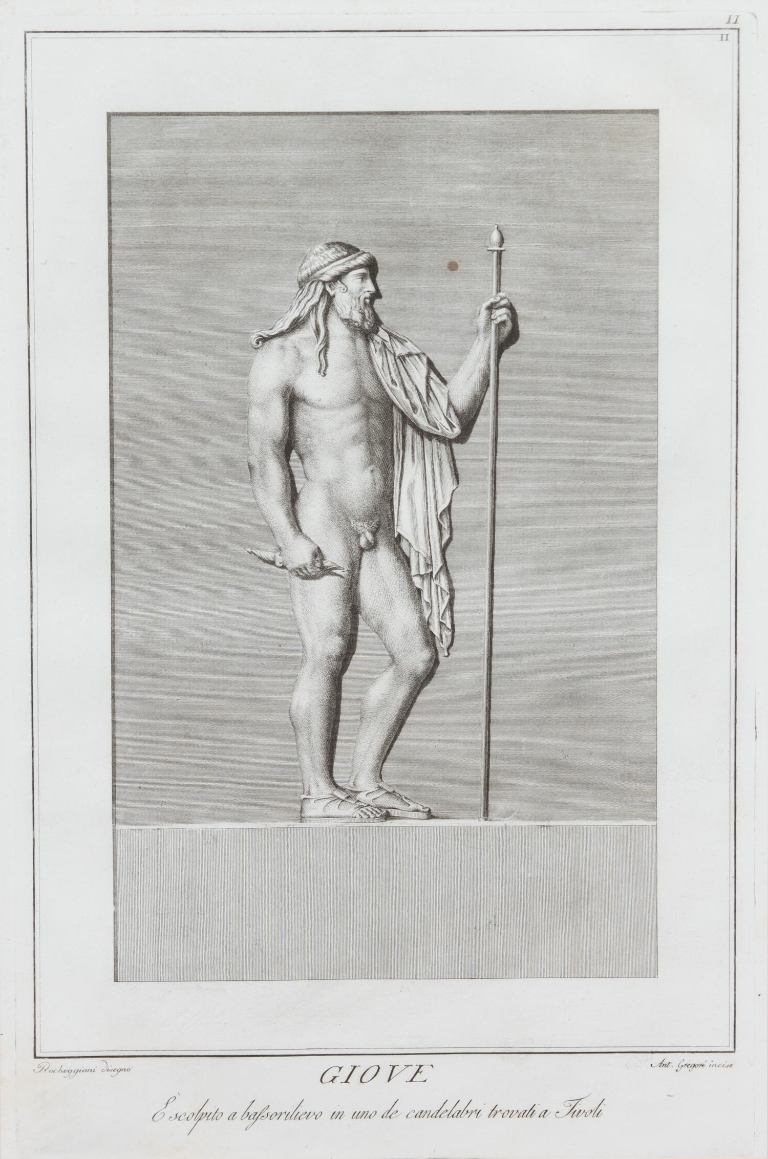 A Collection of Eight Black and White Engravings Each: 20 x 12 inches.
