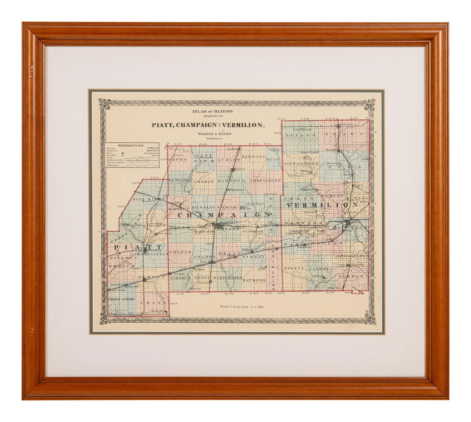 A Group of Twelve Maps of Illinois