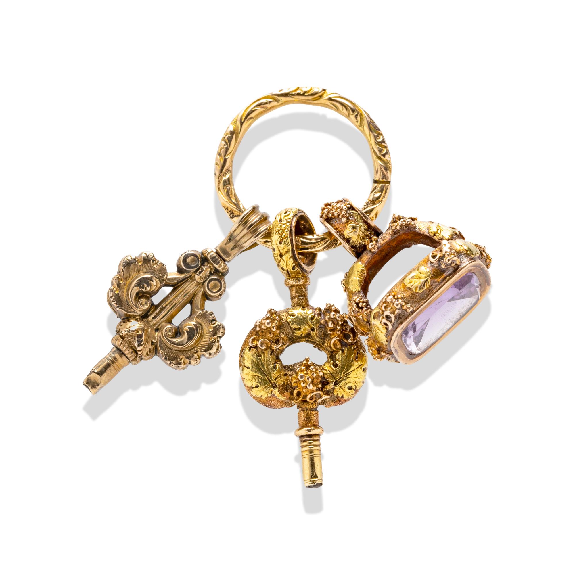 COLLECTION OF WATCH KEYS AND FOBS