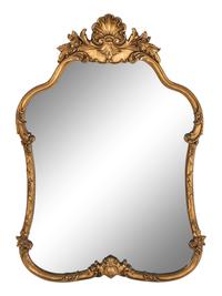 A Rococo Style Giltwood Mirror