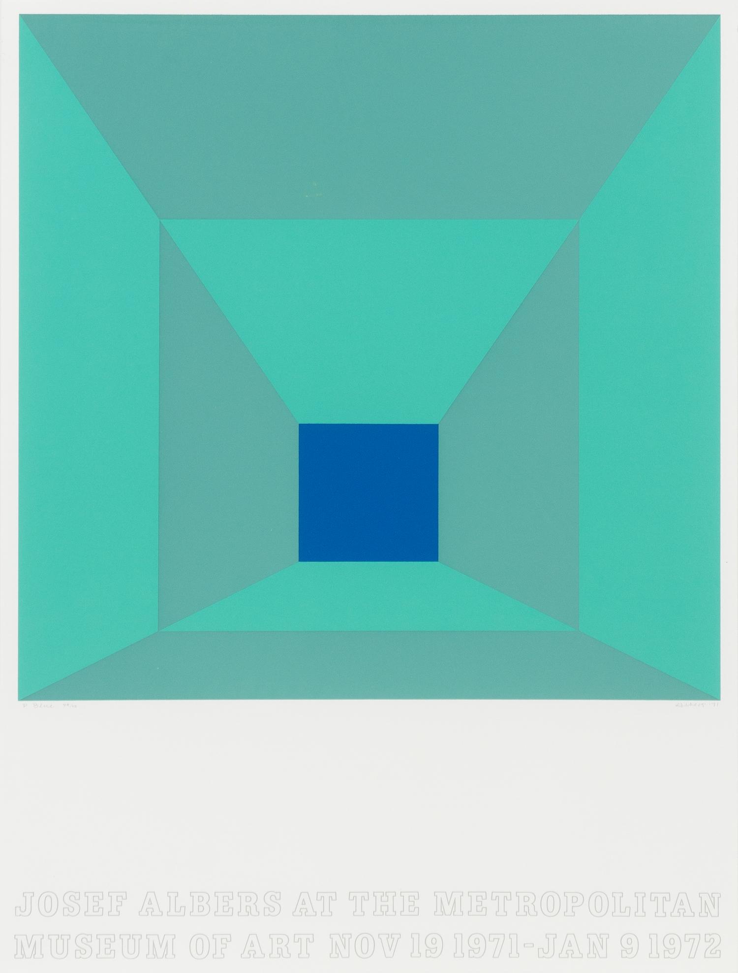 Josef Albers, (American/German, 1888-1976), Josef Albers at the Metropolitan Museum of Art, 1971