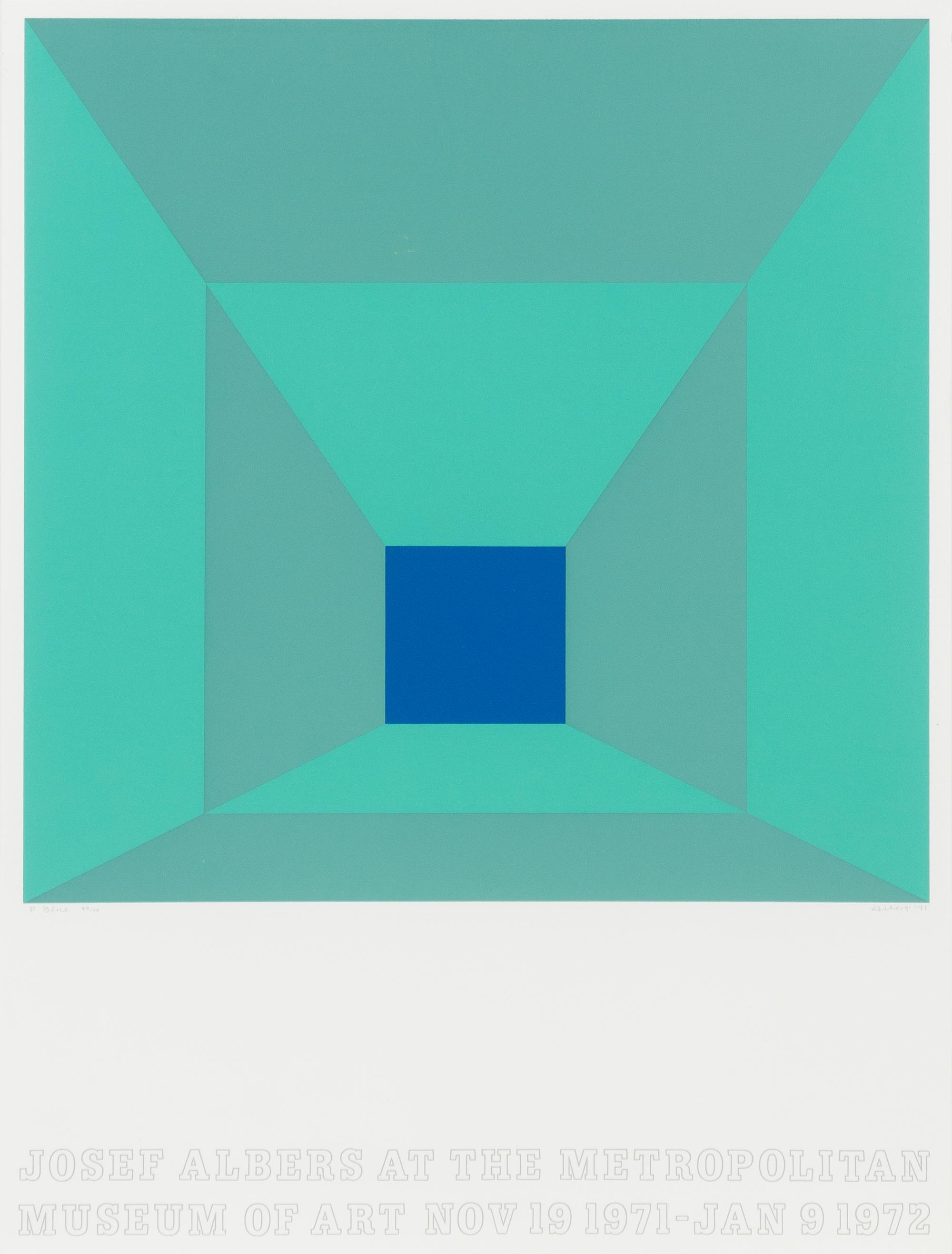 Josef Albers, (American/German, 1888-1976), Josef Albers at the Metropolitan Museum of Art, 1971