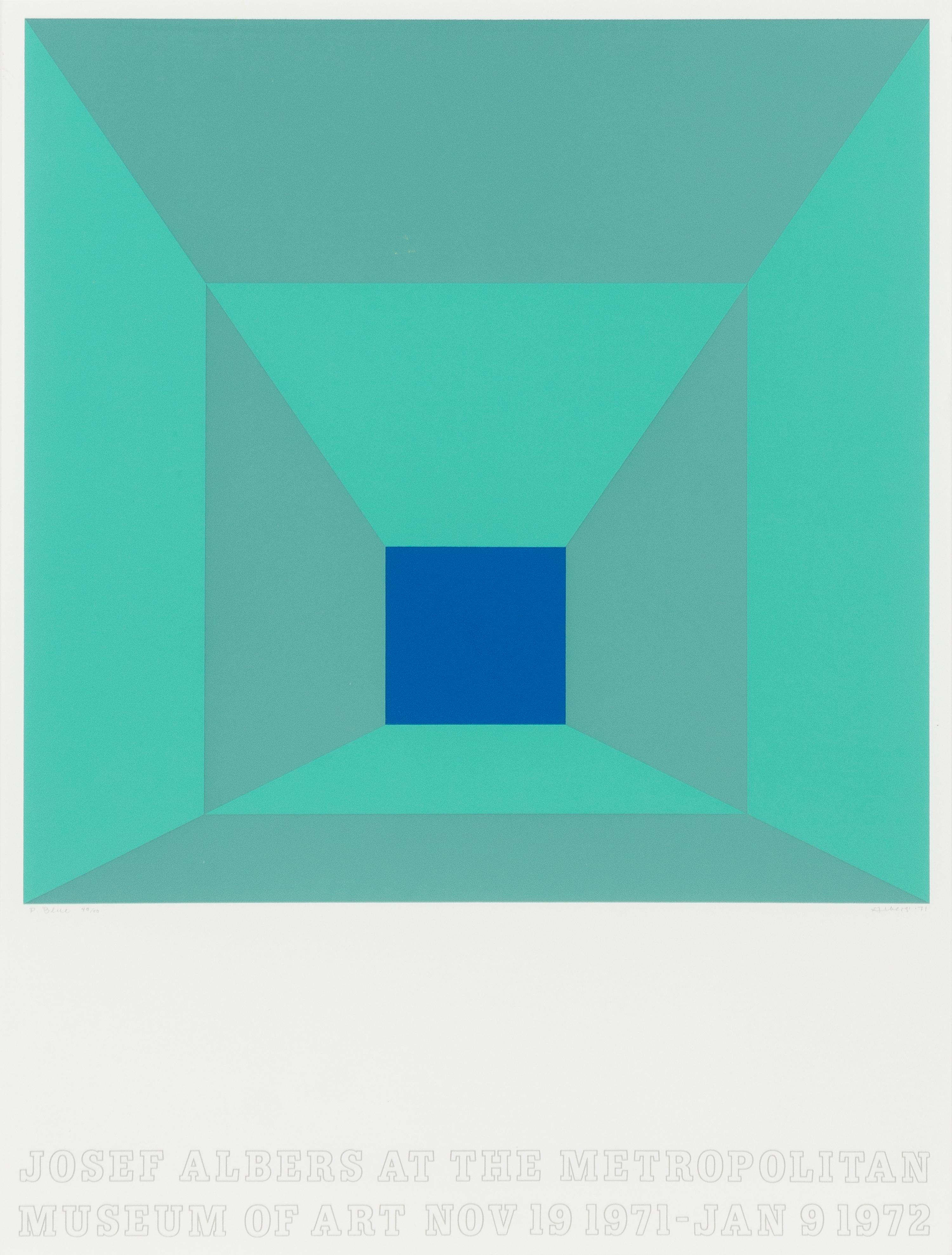 Josef Albers, (American/German, 1888-1976), Josef Albers at the Metropolitan Museum of Art, 1971