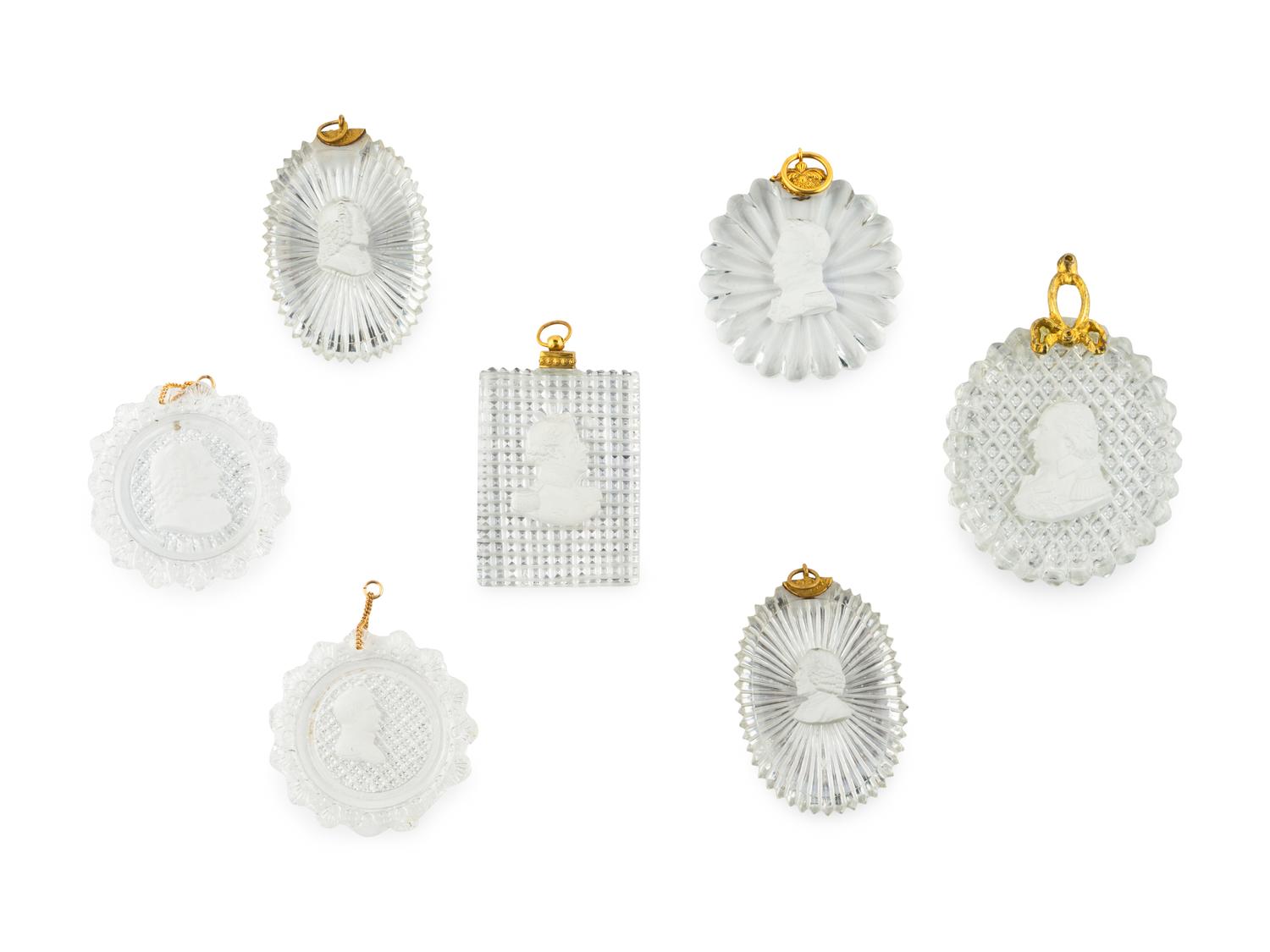 A Collection of Twenty-Nine French Sulfide Profile Medallions