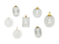 A Collection of Twenty-Nine French Sulfide Profile Medallions