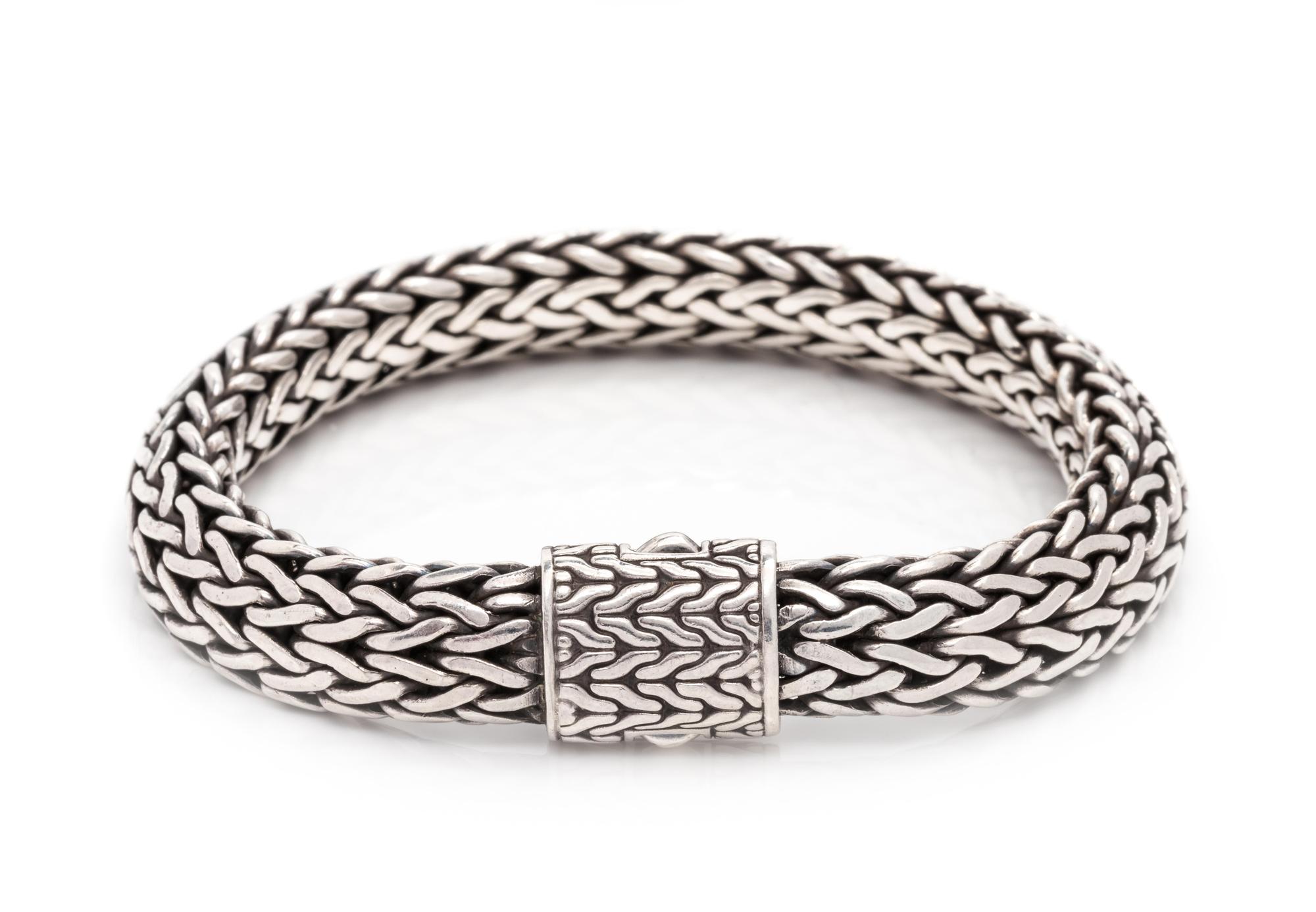 JOHN HARDY, 'CLASSIC CHAIN' SILVER BRACELET
