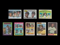 A Group of Eight 1960s-70s Topps Hall of Fame Rookie Baseball Cards (Including Juan Marichal and Mike Schmidt)