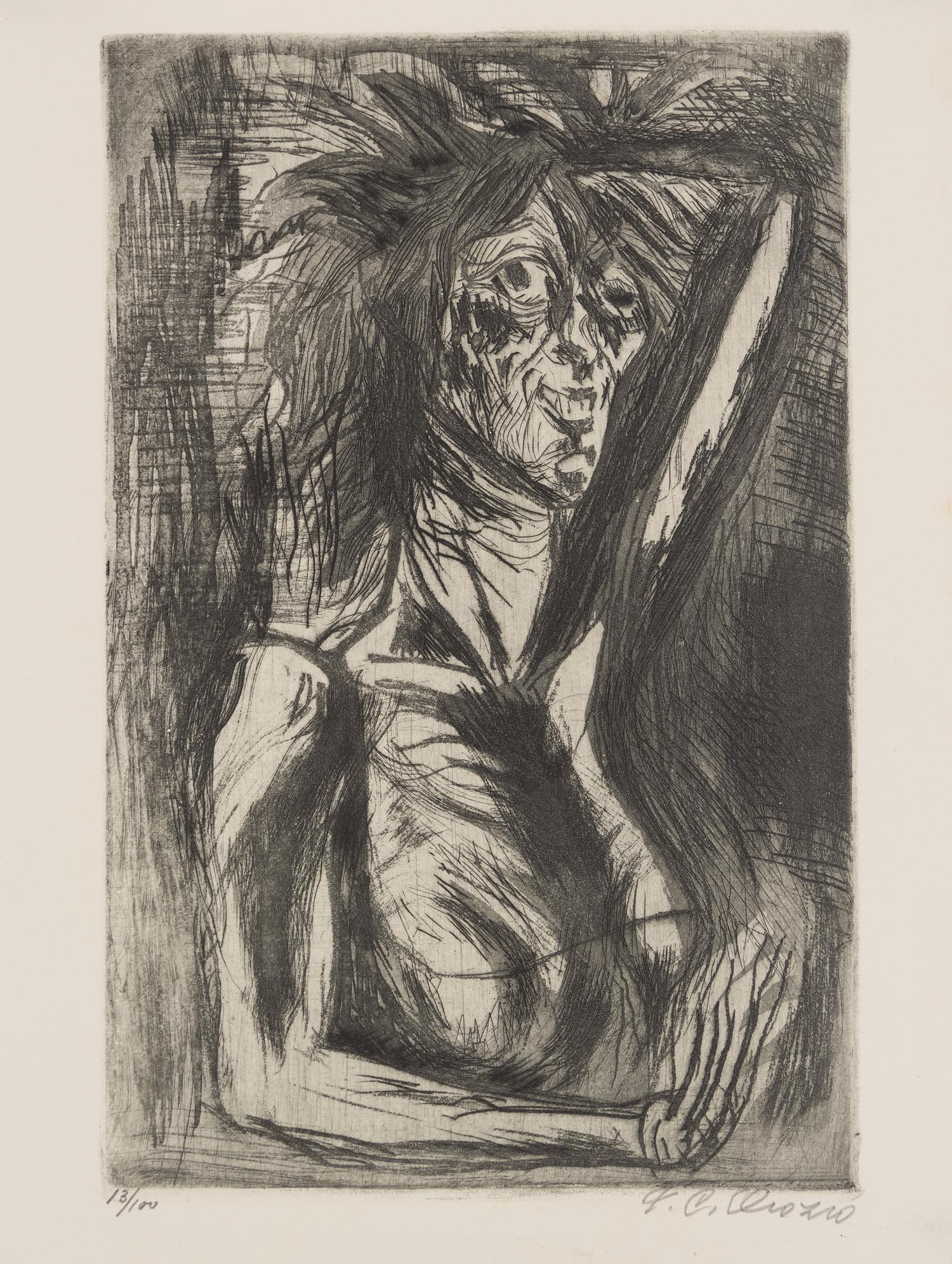 Jose Clemente Orozco, (Mexican, 1883-1949), La Loca, 1944