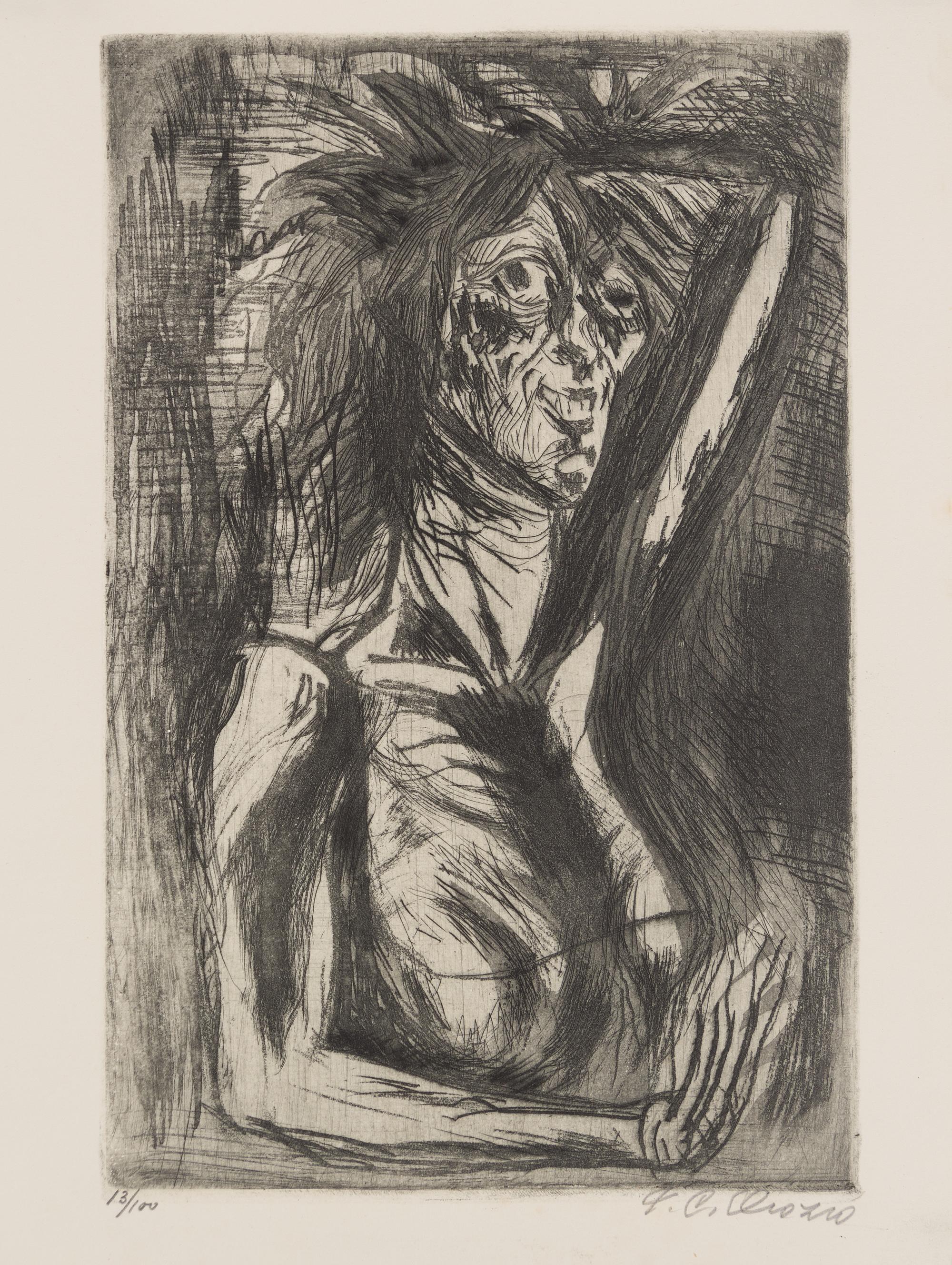 Jose Clemente Orozco, (Mexican, 1883-1949), La Loca, 1944