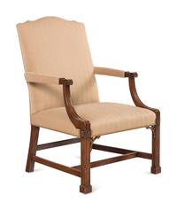 A Kittinger George III Style Mahogany Library Armchair