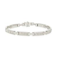 TIFFANY & CO., WHITE GOLD AND DIAMOND 'ATLAS' BRACELET