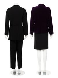 Three Designer Ensembles: Two Ralph Rucci and One YSL, 2000s