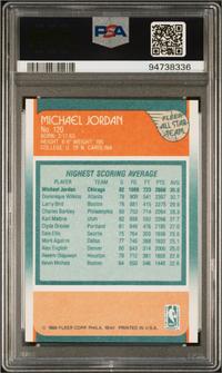 A 1988 Fleer Michael Jordan All-Star Basketball Card No. 120 (PSA 9 MINT)