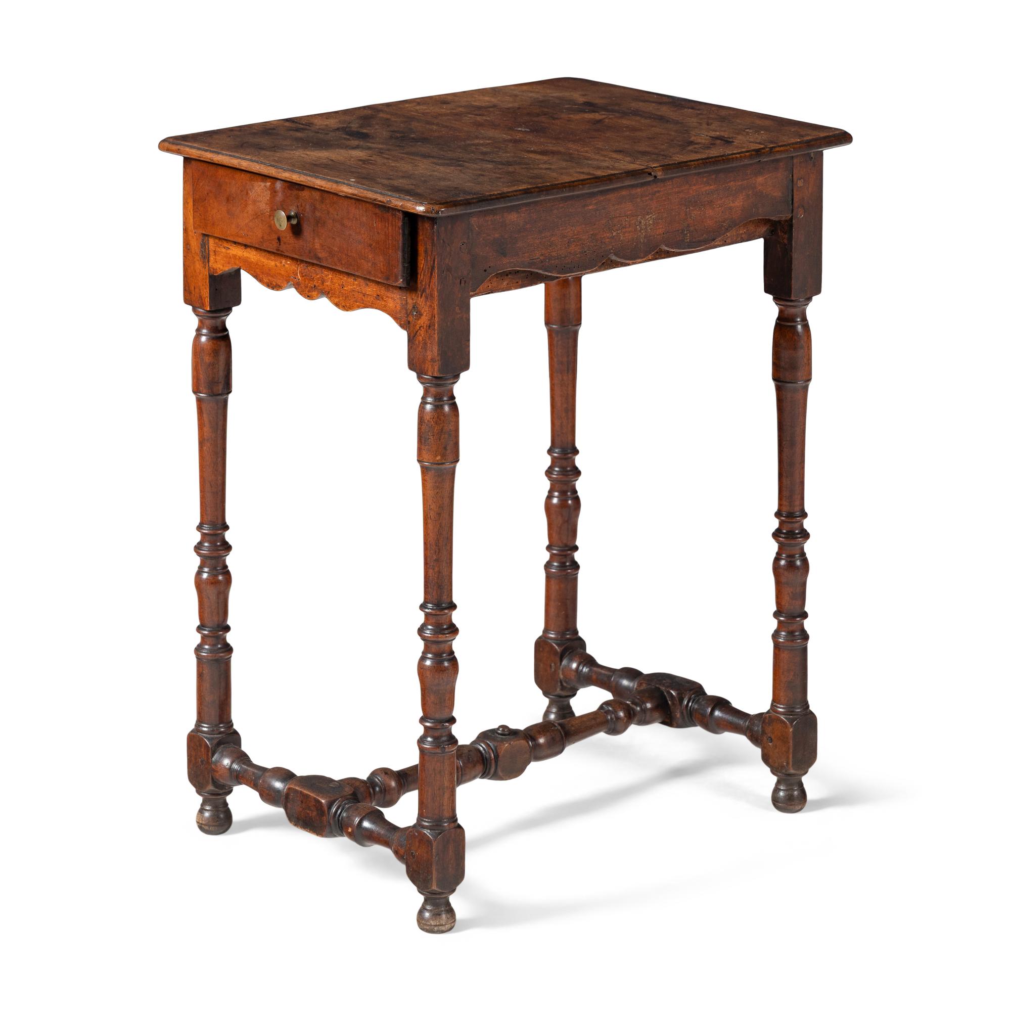 A Louis XIII Walnut Side Table