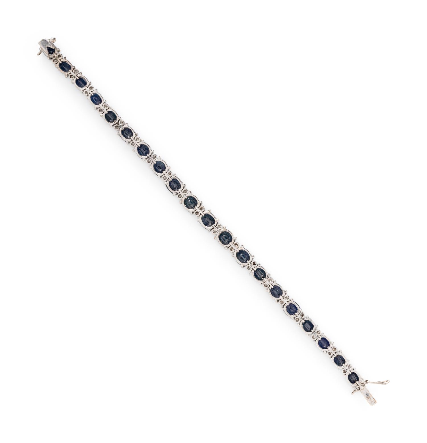 SAPPHIRE AND DIAMOND AND BRACELET AND RING