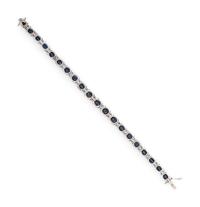 SAPPHIRE AND DIAMOND AND BRACELET AND RING