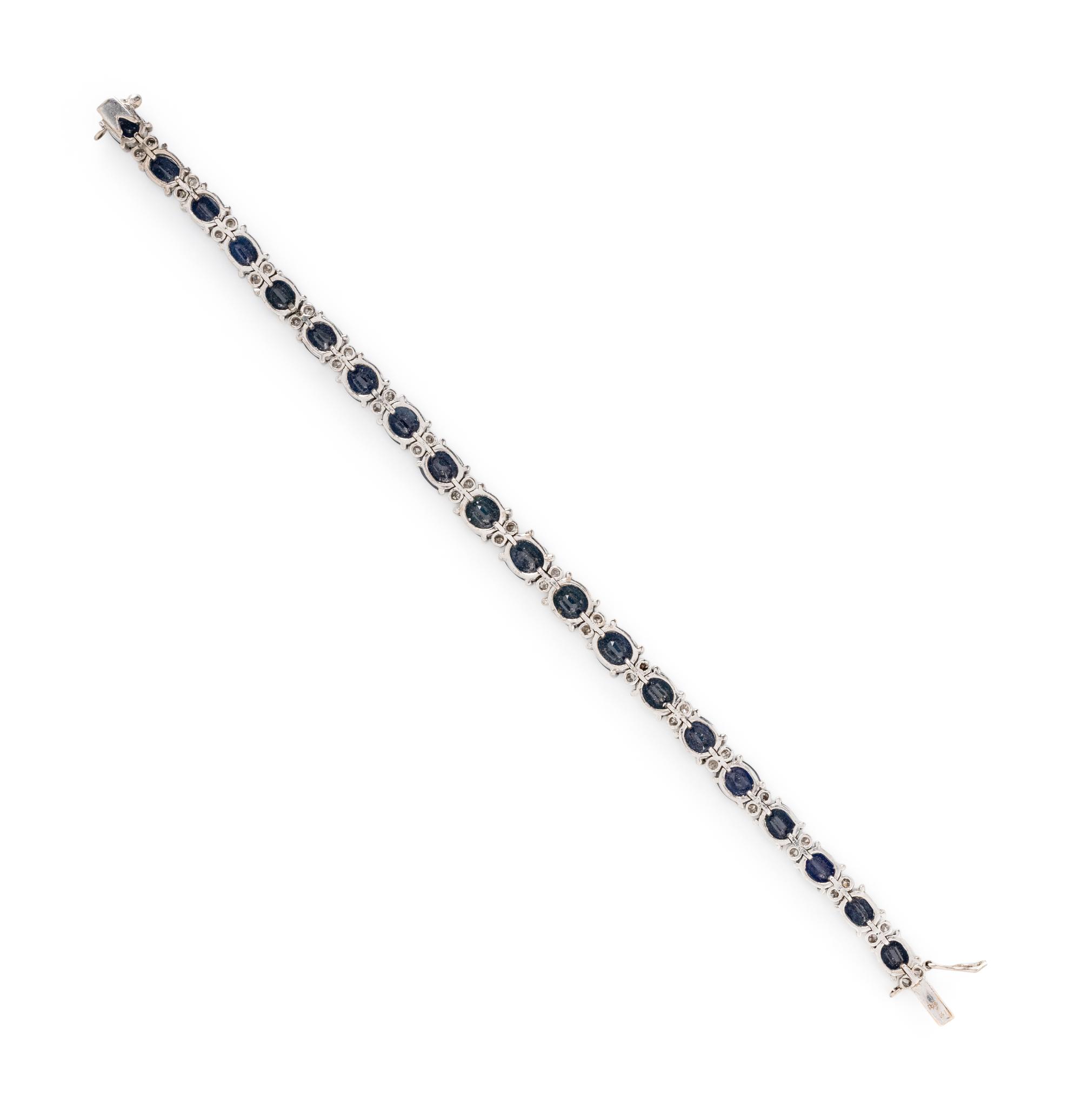 SAPPHIRE AND DIAMOND AND BRACELET AND RING