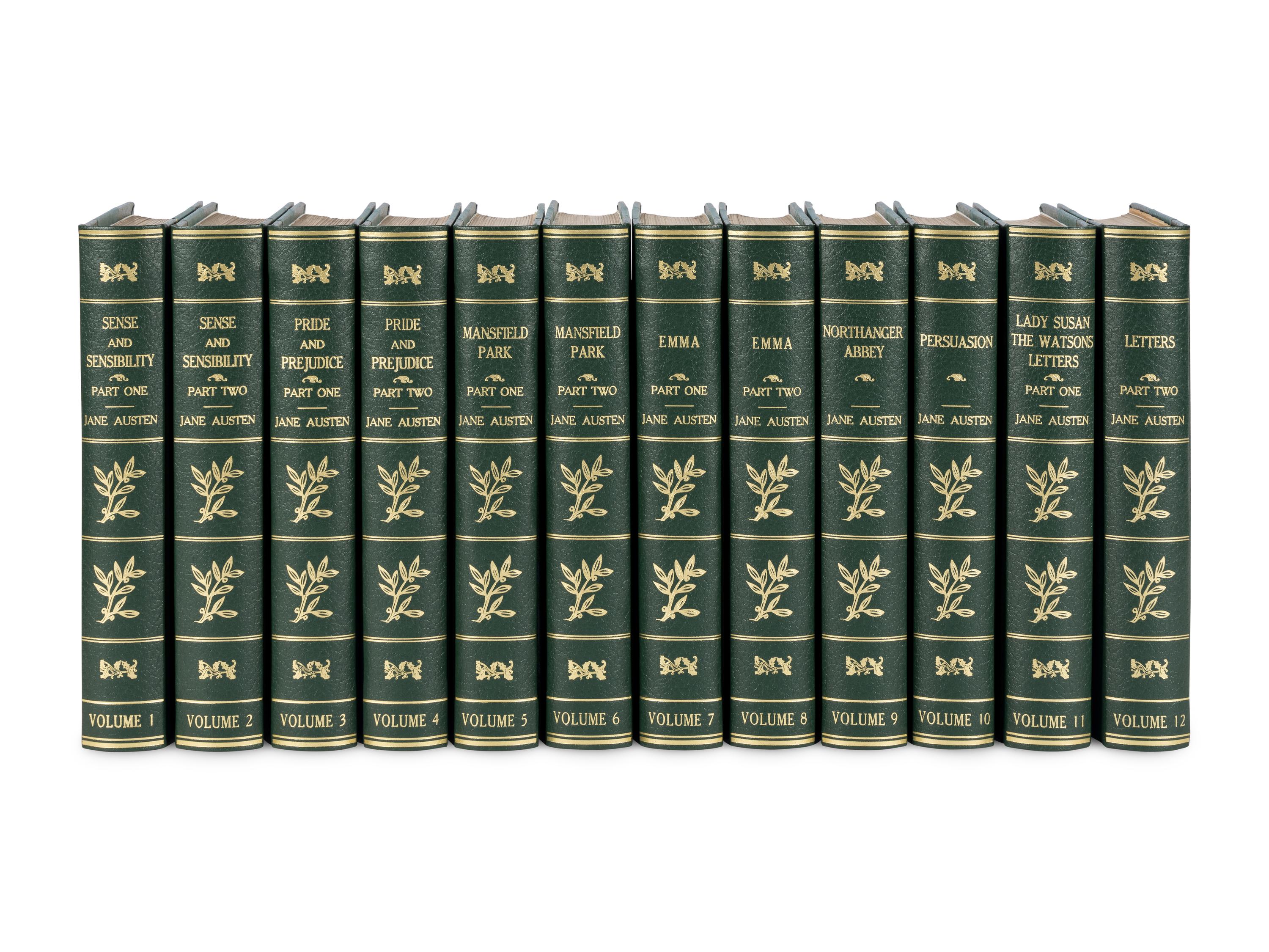 AUSTEN, Jane (1775-1817). The Novels and Letters . R. Brimley Johnson, editor. New York and Philadelphia: Frank S. Holby, 1906.