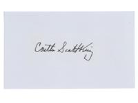 KING, Martin Luther, Jr. (1929-1968), and KING, Coretta Scott (1927-2006). A group of 2 clipped signatures.