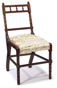Walnut side chair attributed to herter bros., new york, circa 1874