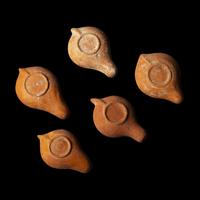 Five Late Roman Terracotta Lamps