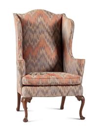 A Queen Anne Style Wingback Chair