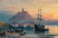 St. Michael's Mount and Norfolk Coast (a pair of works)