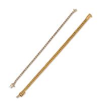 COLLECTION OF YELLOW GOLD BRACELETS