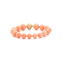 CORAL AND DIAMOND SET