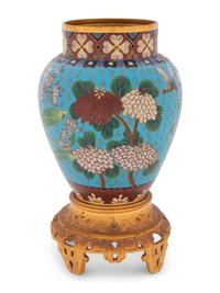 An Elkington & Co. Enameled Bronze Urn