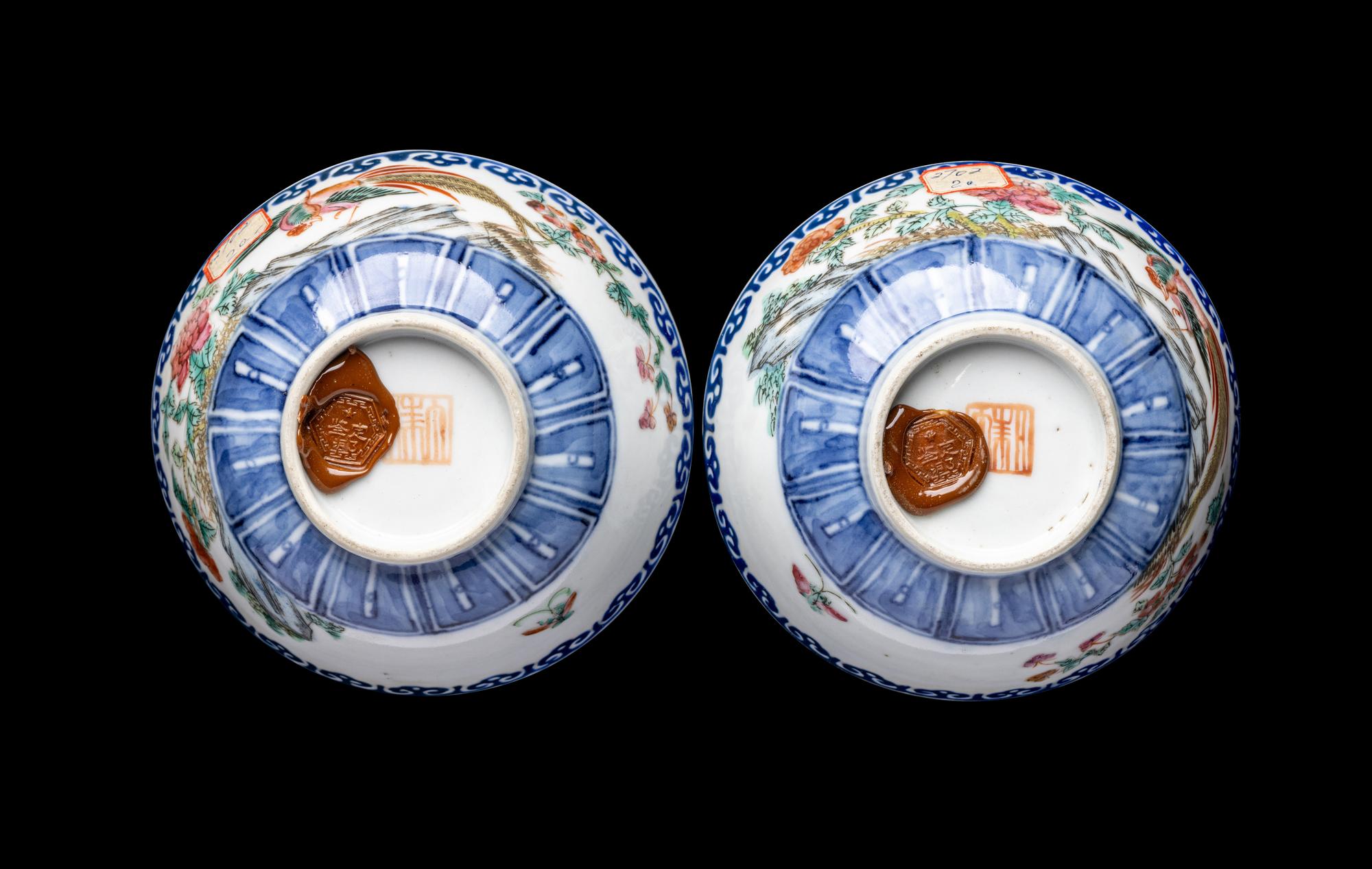Two Pairs of Chinese Blue and White Porcelain Wares
