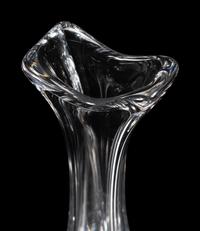 A Daum Glass Vase and a William Yeoward Glass Lucia Vase