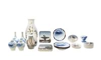 A Collection of Bing & Grondahl Porcelain Articles Height of tallest 9 1/2 inches.