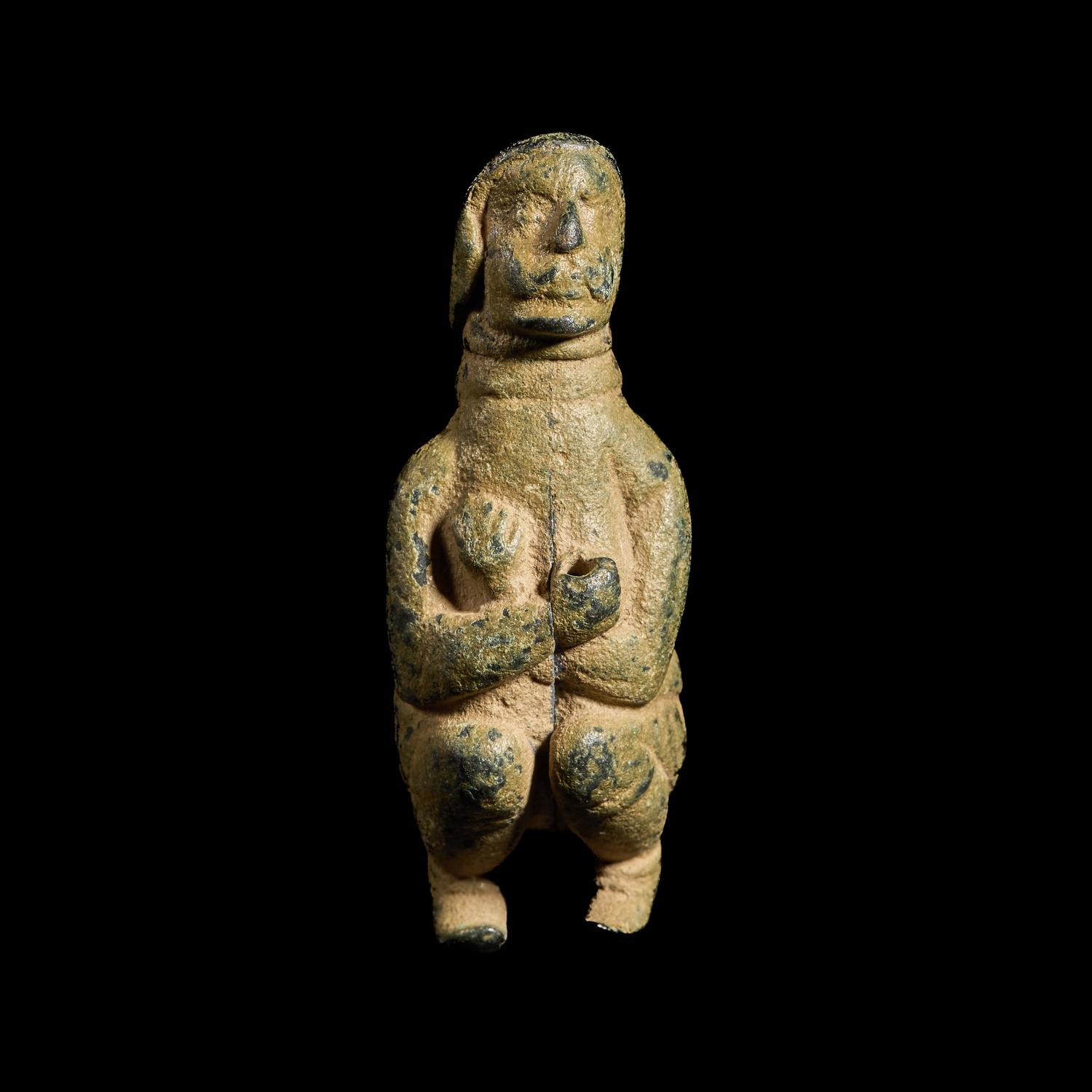 A Parthian Bronze Seated Figure