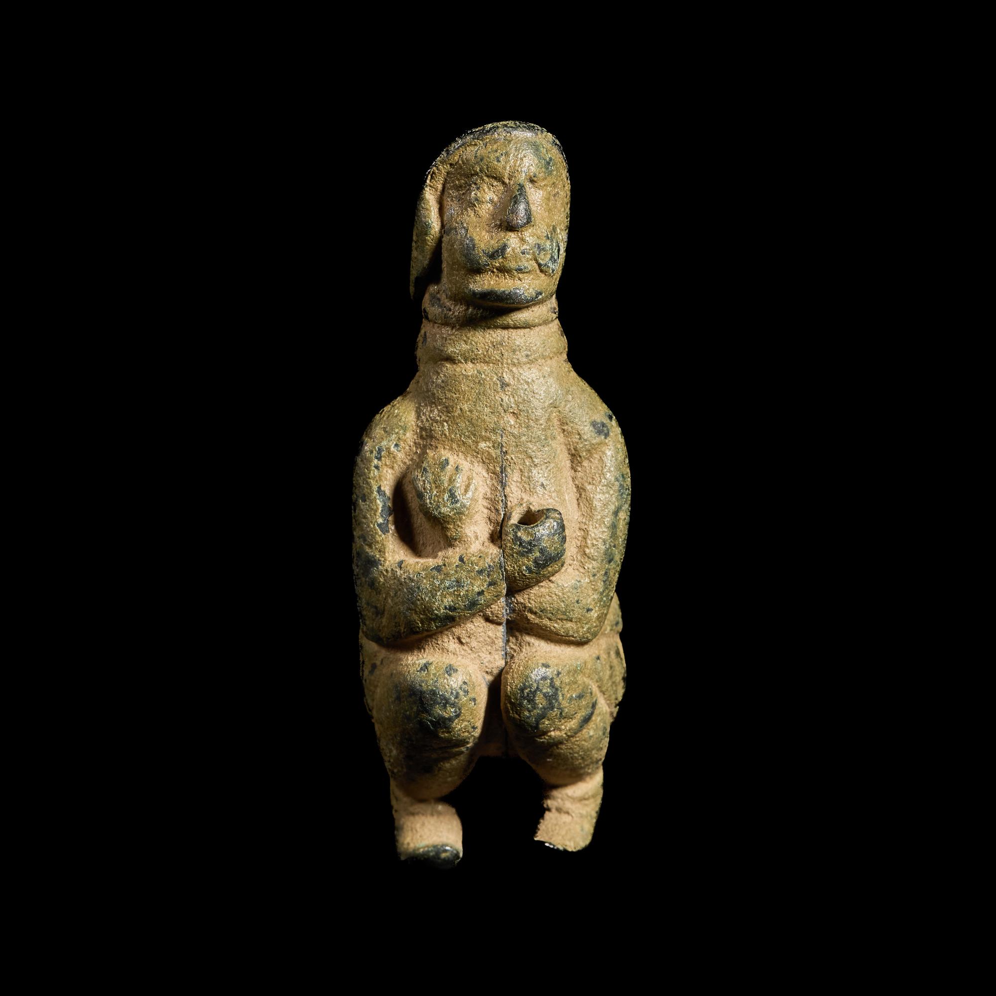 A Parthian Bronze Seated Figure